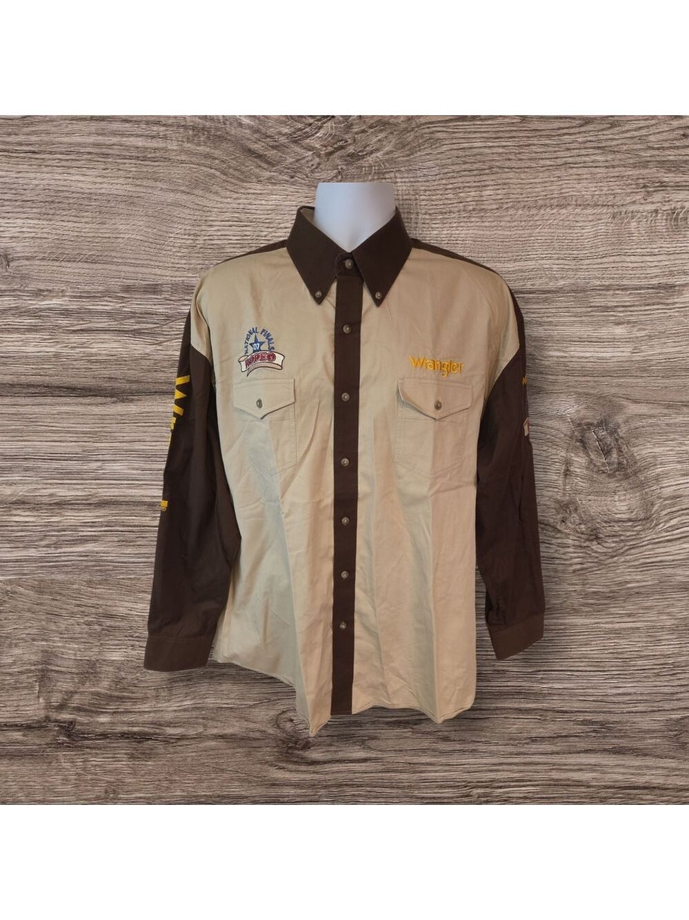 Men's Wrangler 2007 National Finals Rodeo Button Up Shirt Size XL - Picture 1 of 7